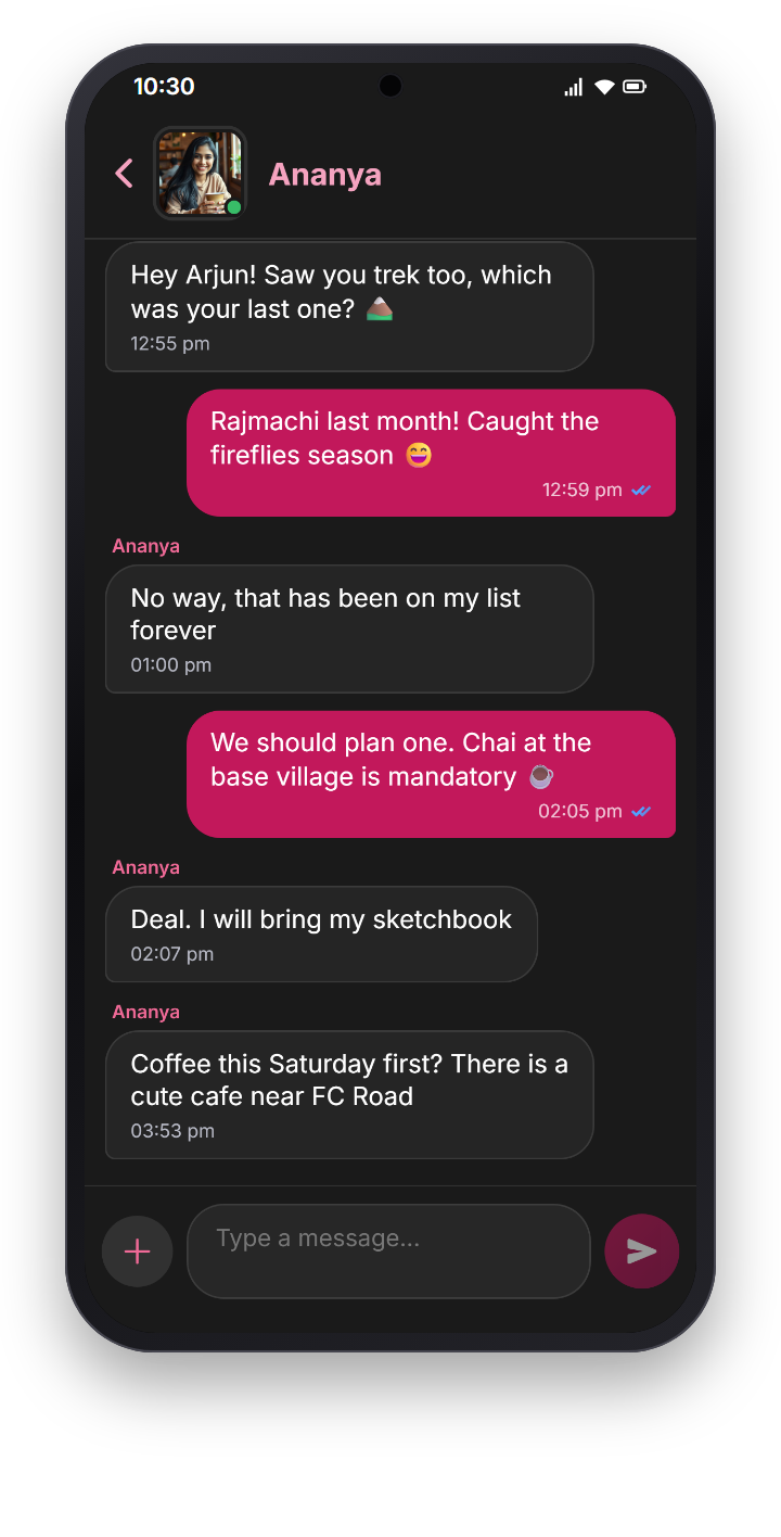 Chat between two Lockin matches